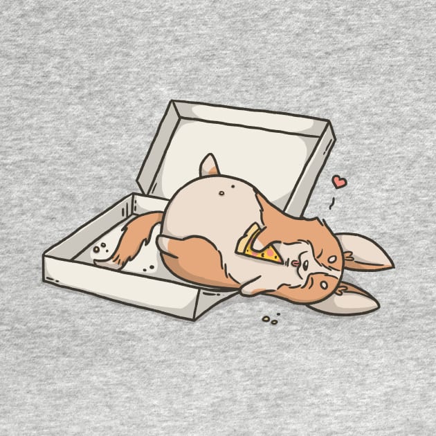 Pizza Coma Corgi by CorinnaSchlachter